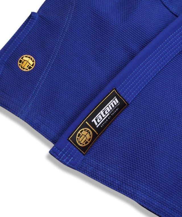 Kimono Tatami A3  niebieskie ESTILO GOLD LABEL GI - royal blue