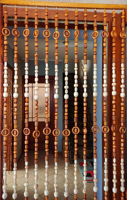 ZASŁONA kotara drewniana KORALIKI DO DRZWI parawan