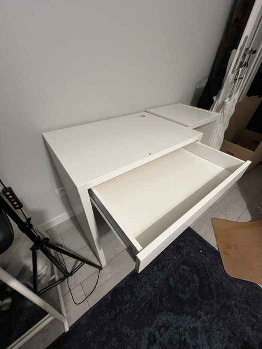 Toaletka MICKE biureczko ikea biała