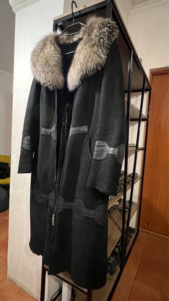 Продам дубленку с вставками кожи