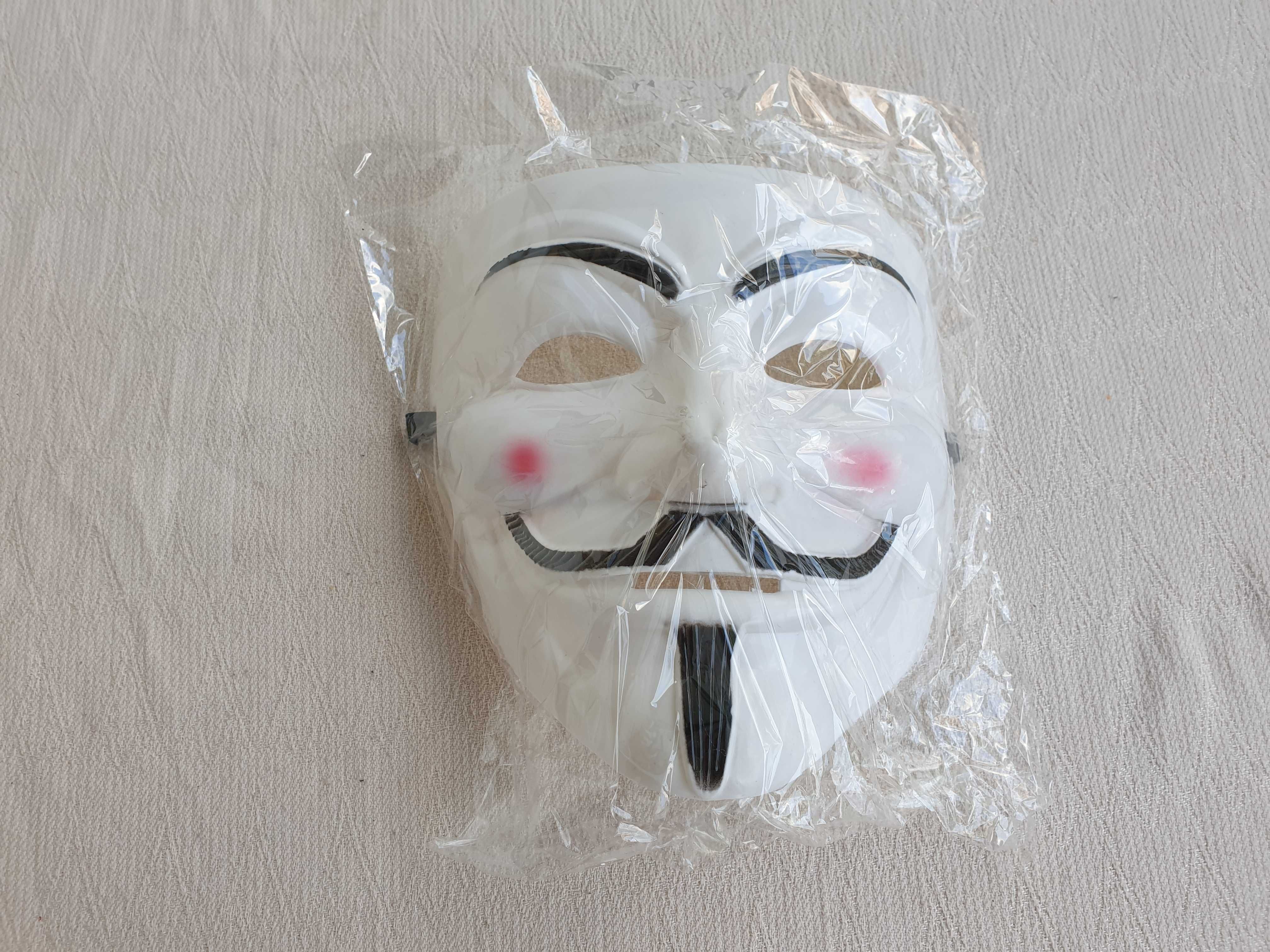 Maska ANONYMOUS VENDETTA stop ACTA na Halloween