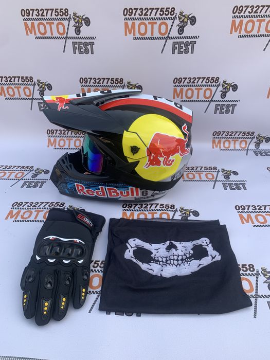 Комплект  Шолом крос\ Ендуро шлем\ Інтеграл\ Присутнній Опт та Роздріб