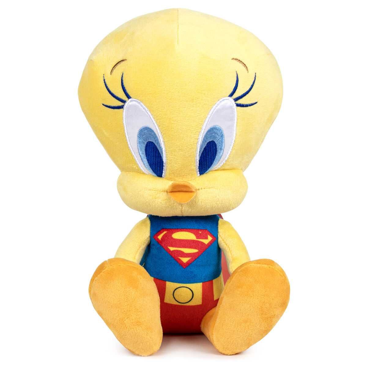 Novidade:Peluche Tweety Superman 30cm (Edição 100 anos Warner Bros.)