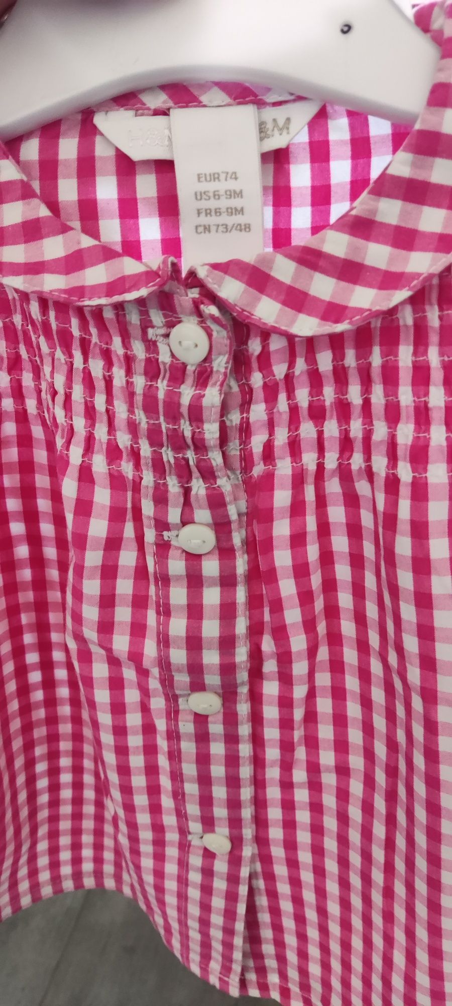 Śliczna koszula H&M Hello Kitty, rozmiar 74 (6-9 miesięcy).