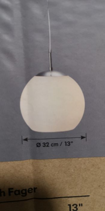Candeeiro Ikea Minut, globo bola esfera