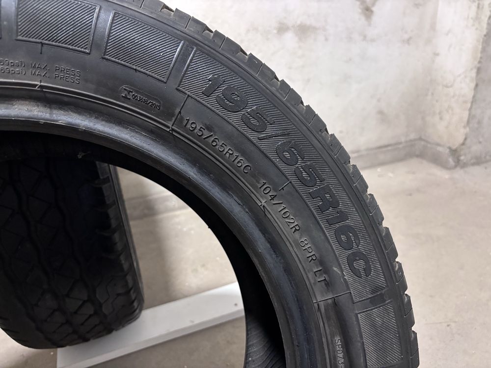 Dwie letnie Powertrac Vantour 195/65 R16 C 2019 6-6,5mm