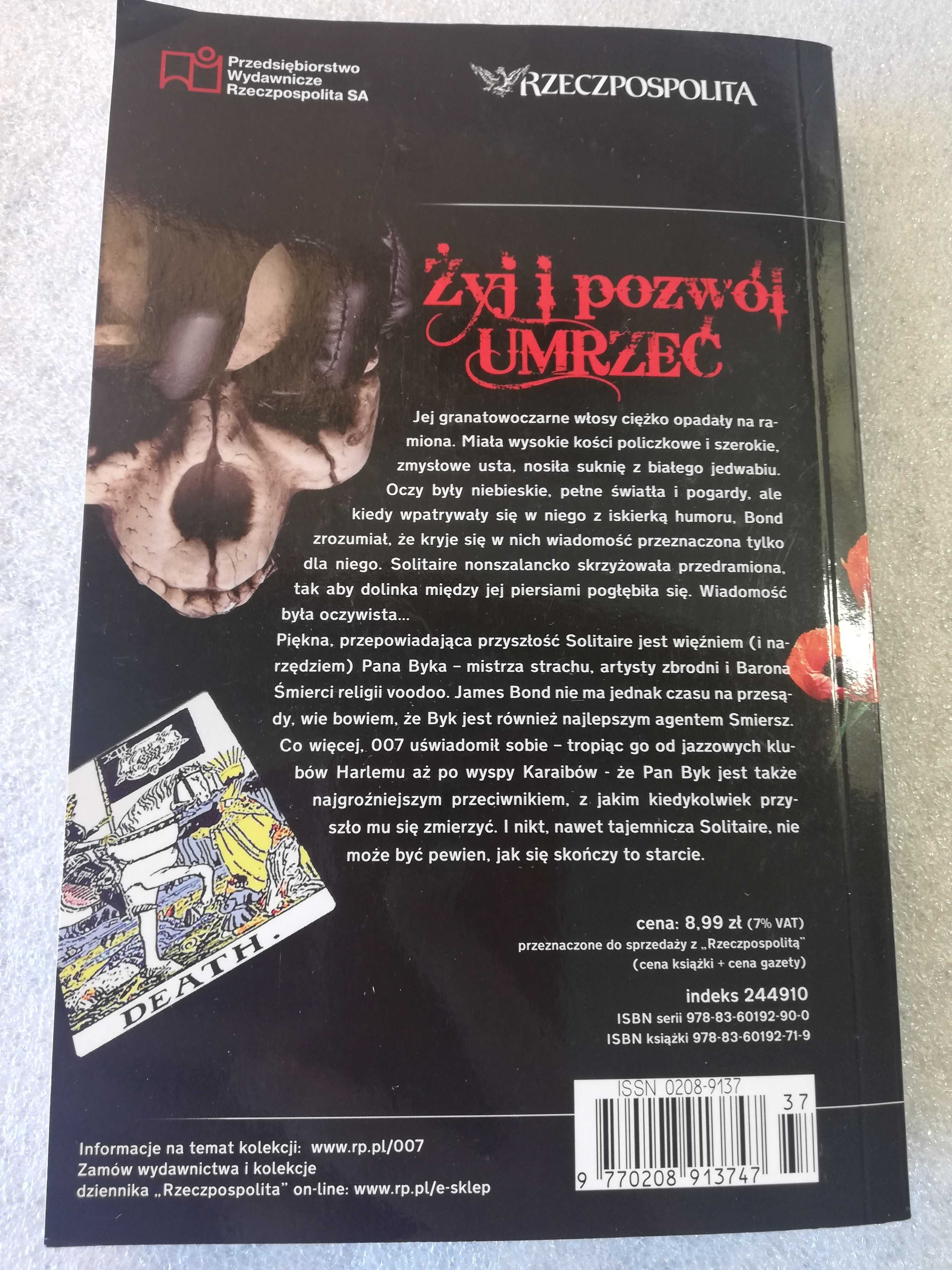 Żyj i pozwól umrzeć - Ian Fleming James Bond 007 - wydanie I