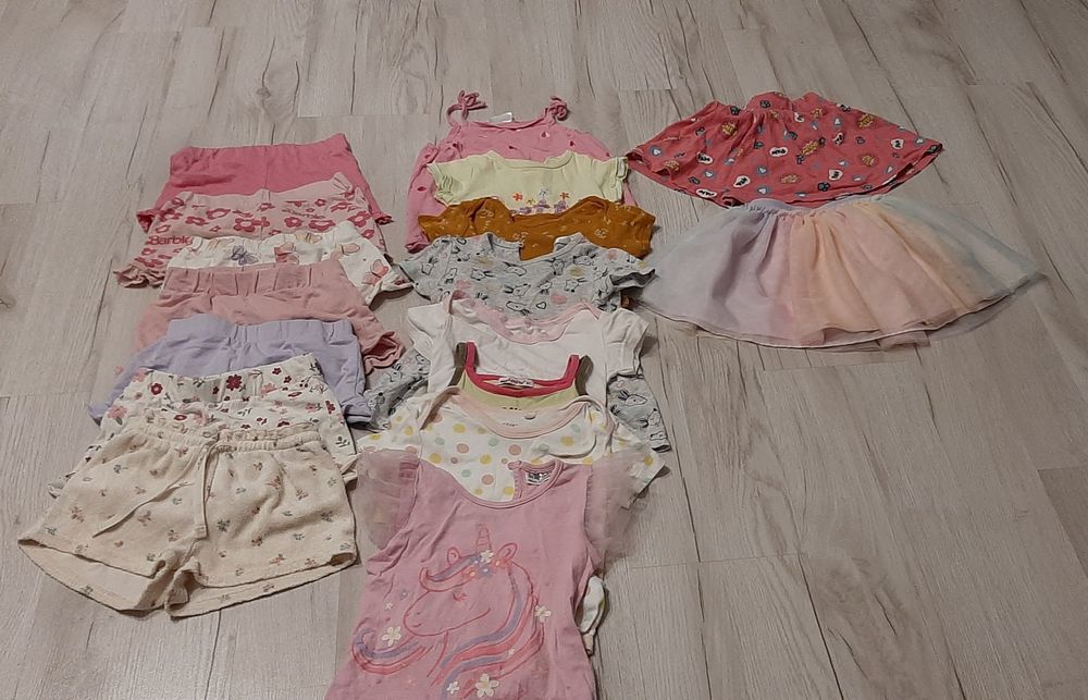 Mega paka ubrań dla dziewczynki rozmiar 86