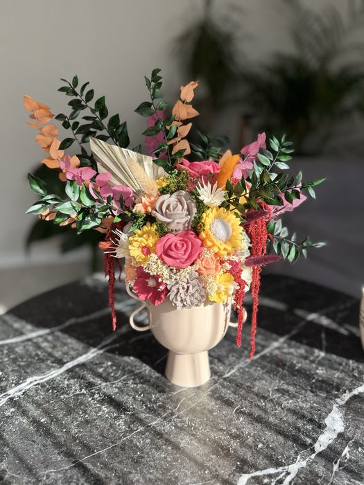 Flowerbox świec - jesienny