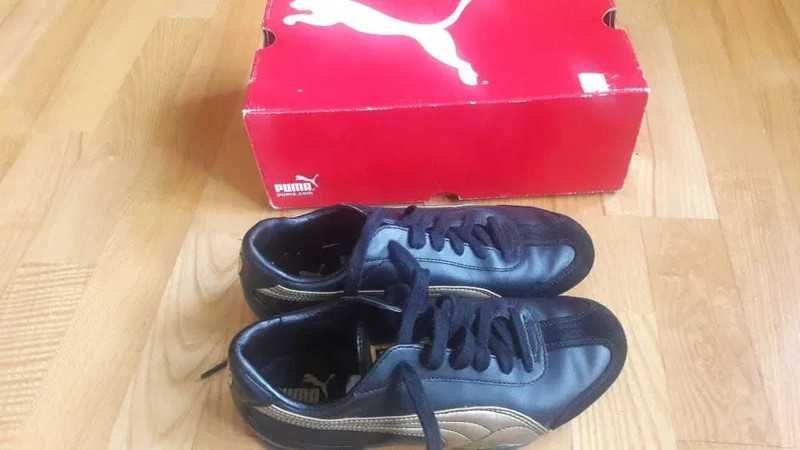 Adidasy sportowe Puma 37 czarne +złote