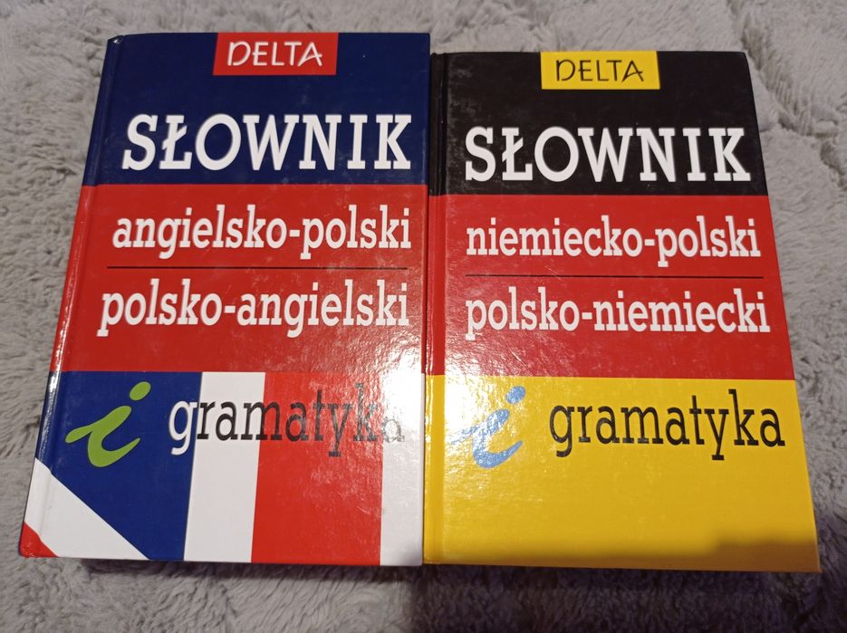 Słownik polsko angielski polsko niemiecki delta z gramatyką nowe