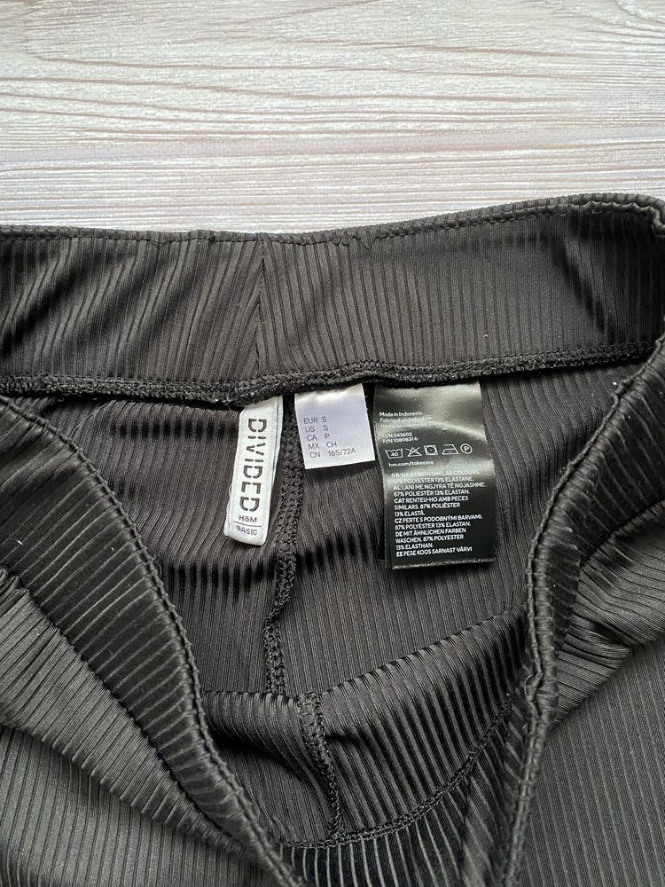 Брюки чорні кльош палаццо H&M Bershka S лосини
