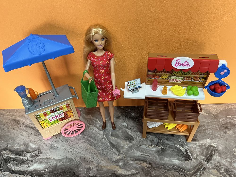 Mattel Barbie stragan farmerski