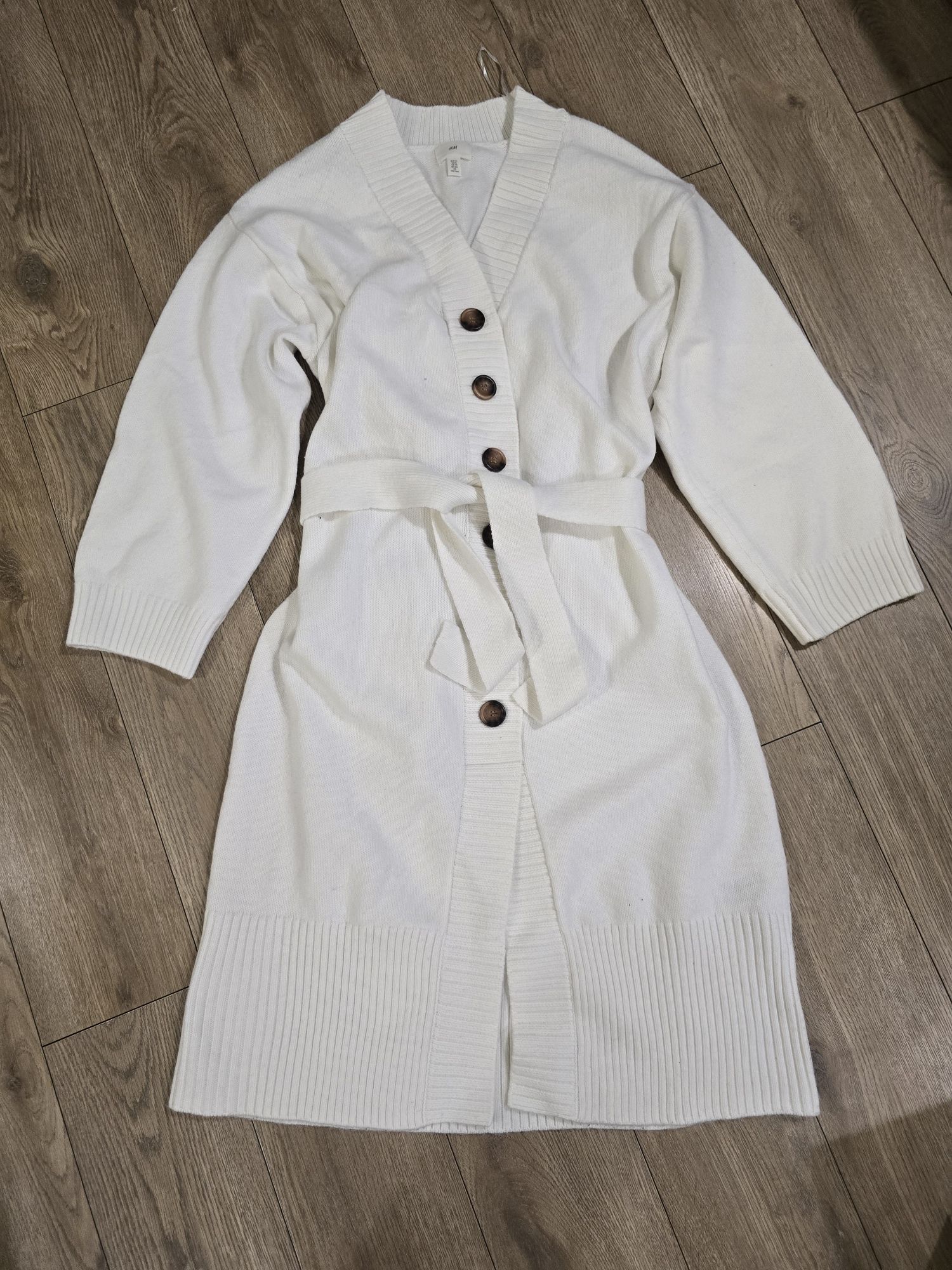 Sukienka sweterków h&m biała midi r.xl