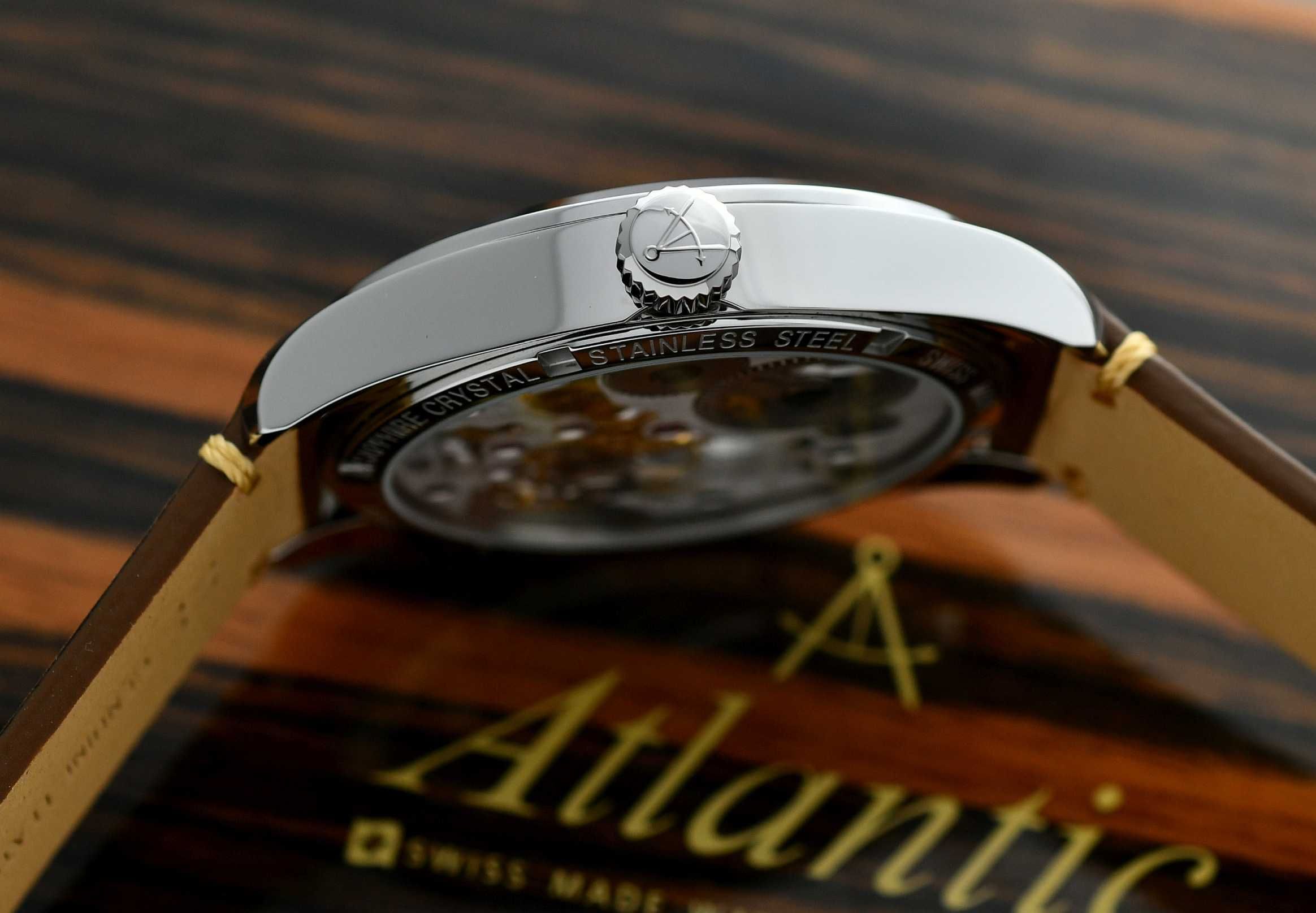Zegarek Atlantic Seaflight Skeleton Limited - Stal 44mm - Pełny Zestaw