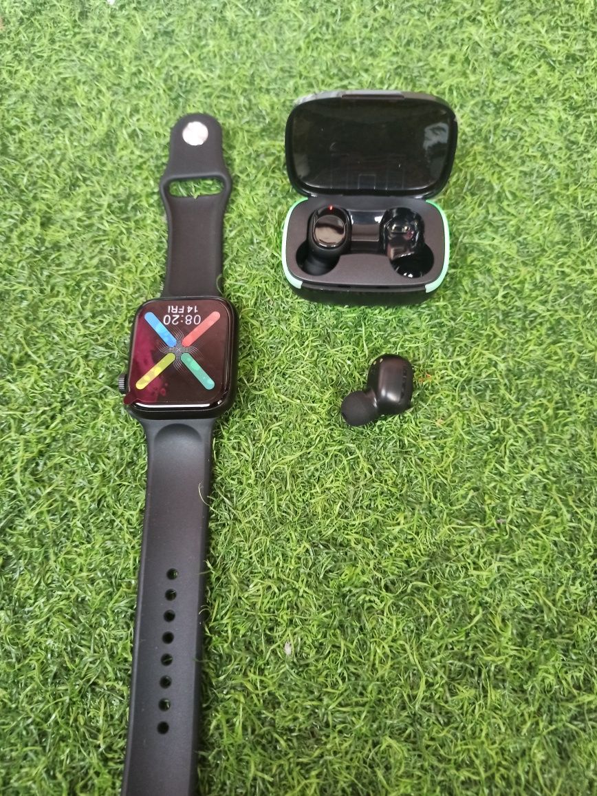 Smart zegarek nowe plus słuchawki bezprzewodowe