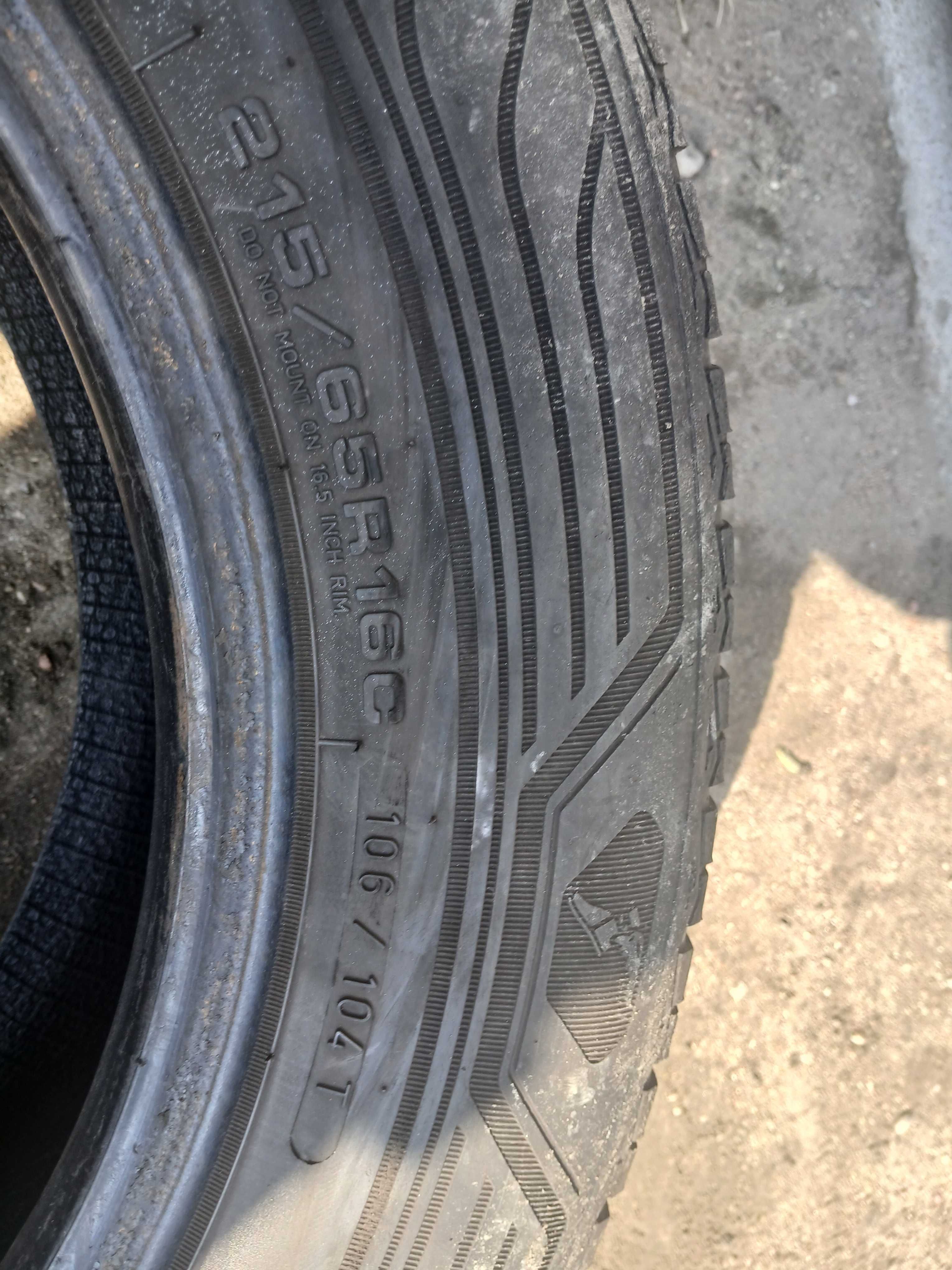 2x używane opony wielosezonowe 215/65 R16C GOODYEAR 2022r Montaż