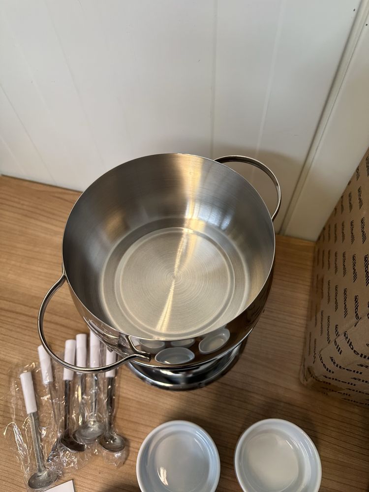 Ribelli zestaw do Fondue (talerze,miseczki,widelce)
