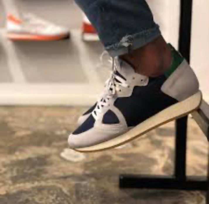 Sneakers Philippe Model Monaco Vintage Basic Blue, 39, com caixa