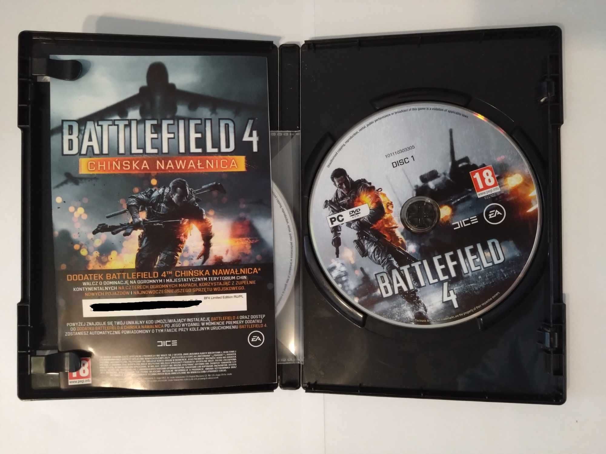 Battlefield 4  PC PL pudełko BOX bez klucza aktywacyjnego