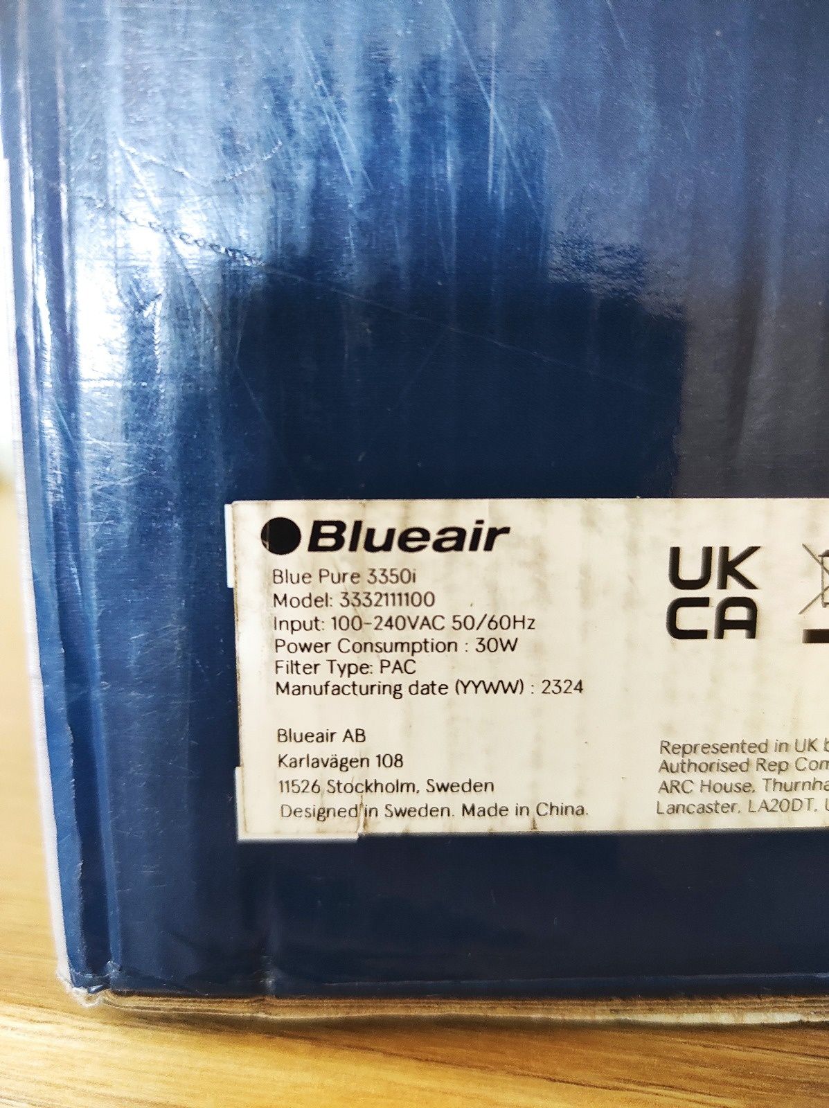 Oczyszczacz powietrza BlueAir 3350i