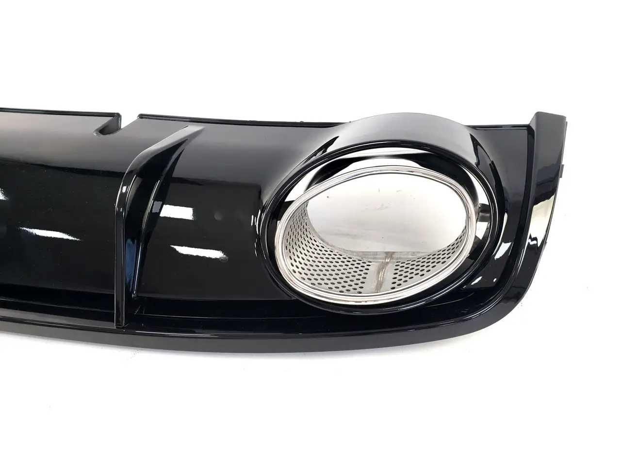 Диффузор Audi с насадкамиRS Black обычный бамп. A4 B8( B8.5 ) 11-15г