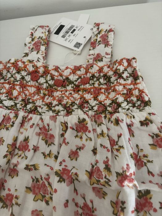 Vestido body Lanidor Menina 12 Meses – Novo com Etiqueta, 100% Algodão