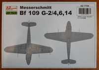 1/72 Messerschmitt Bf 109 G-2/4, 6, 14 - AZ Model 7704 + dodatki