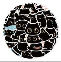 Stickers/ autocolantes gato preto