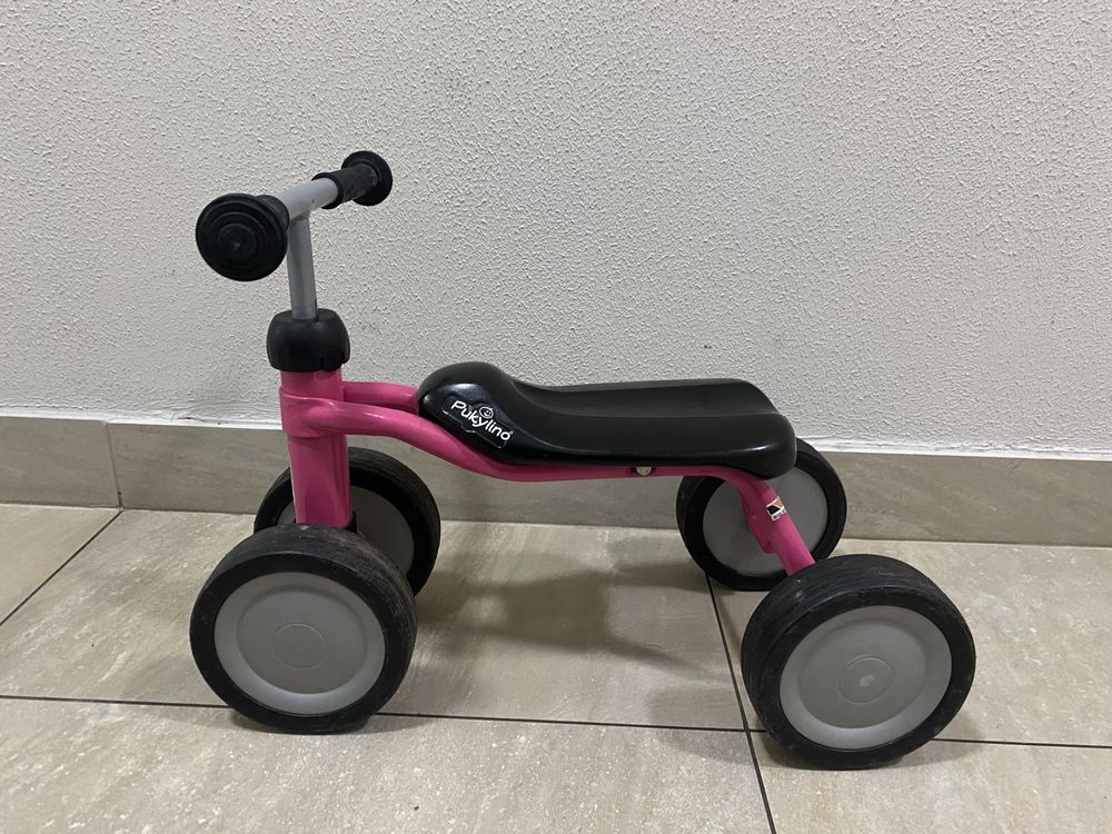 Rowerek dziecięcy Puky Pukylino różowy, jeździk, czterokołowy