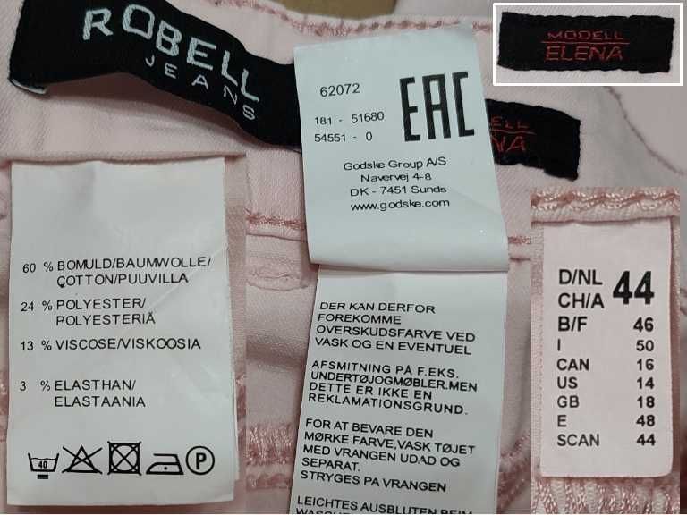spodnie ROBELL ELENA W36 L30 pas 92 94 - 96 98 - 100 r 48 j. NOWE