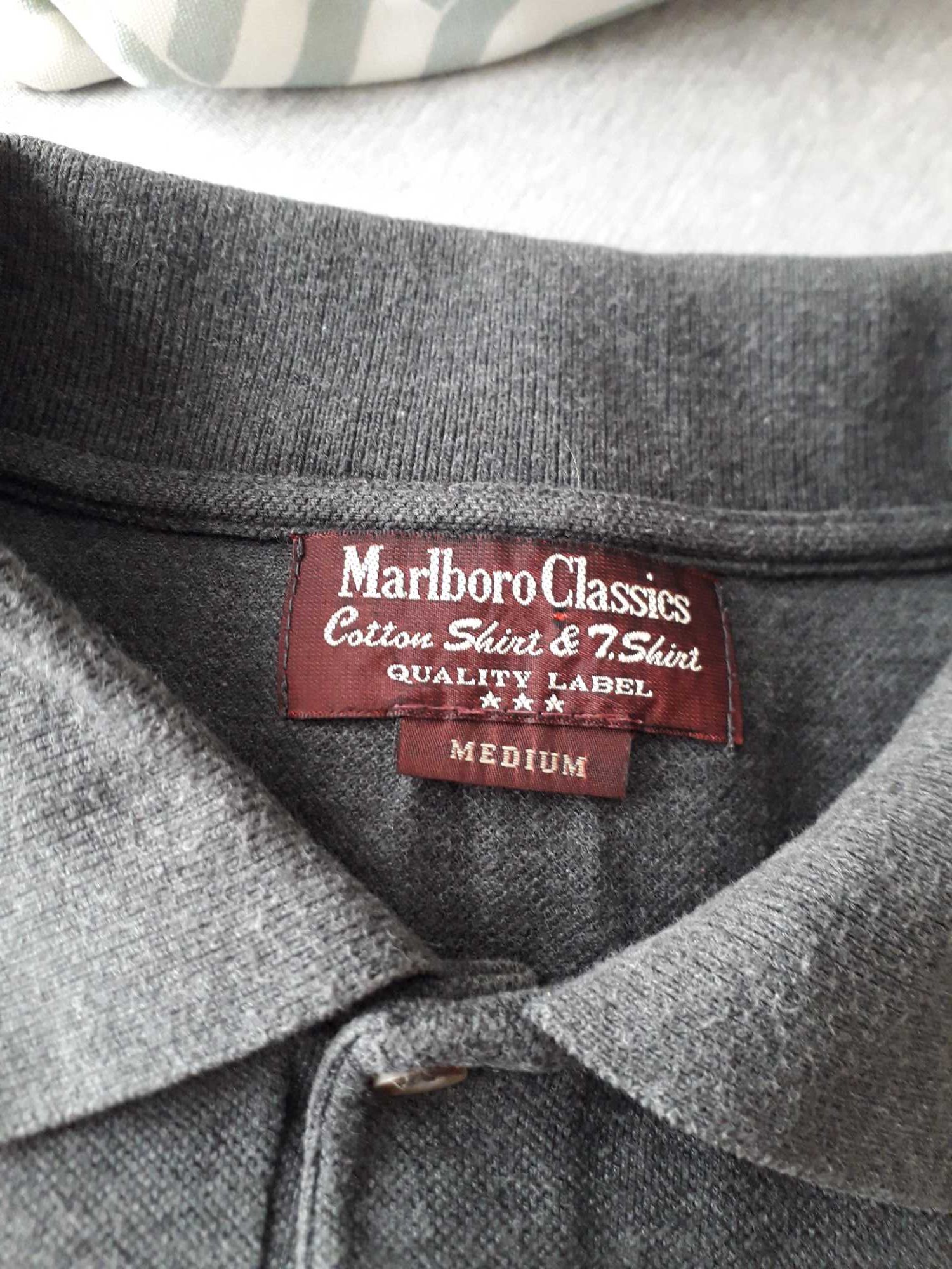 Polo Cinzento 《 Marlboro Classics 》