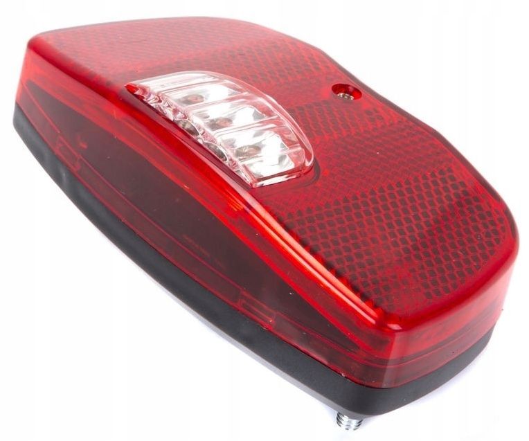 Lampka rowerowa 3 LED bagażnik tył lampa tylna 2 śruby baterie 2x AA