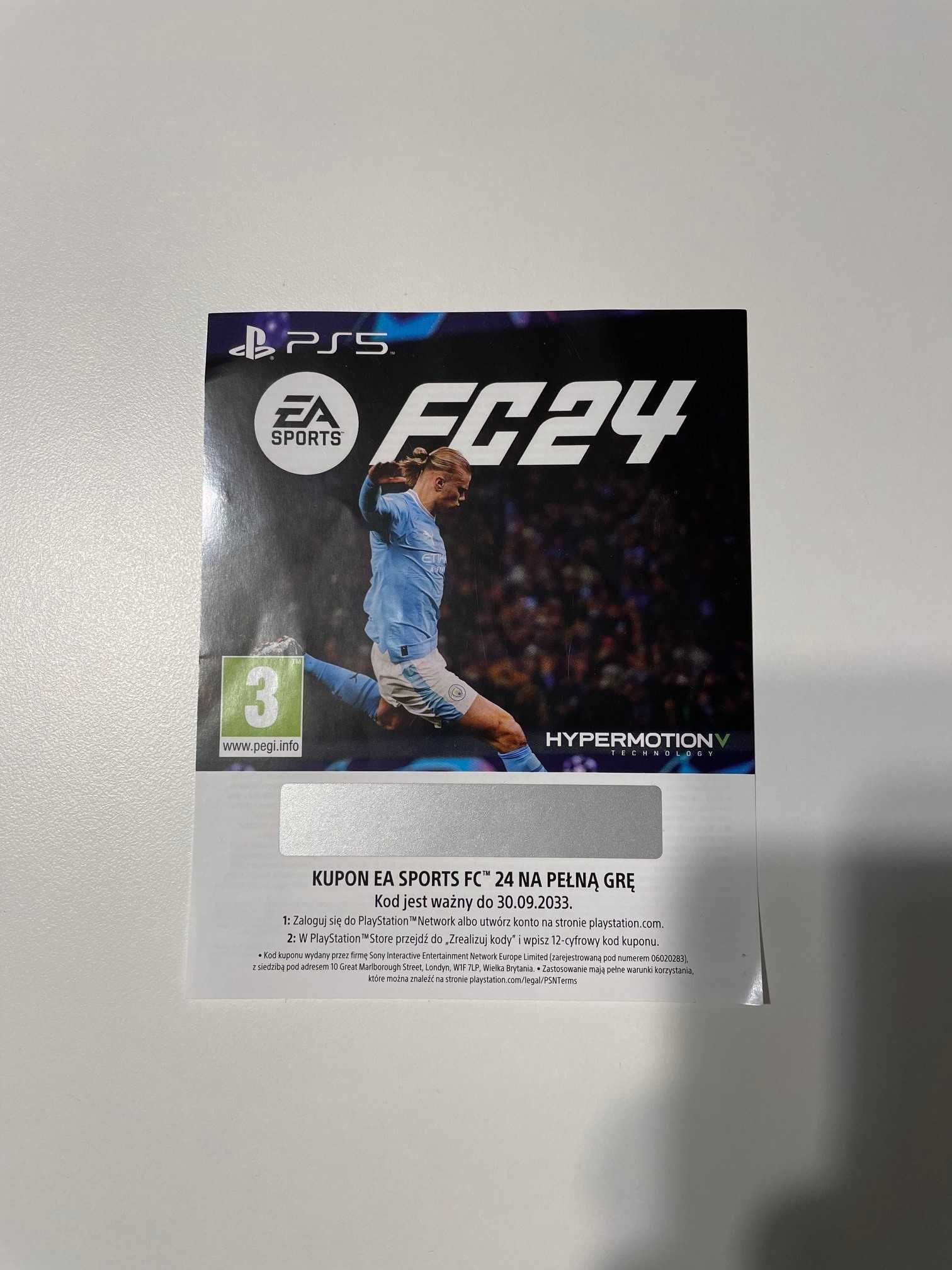 Nowa Gra FC 24 PS5 Playstation 5 PL KOD