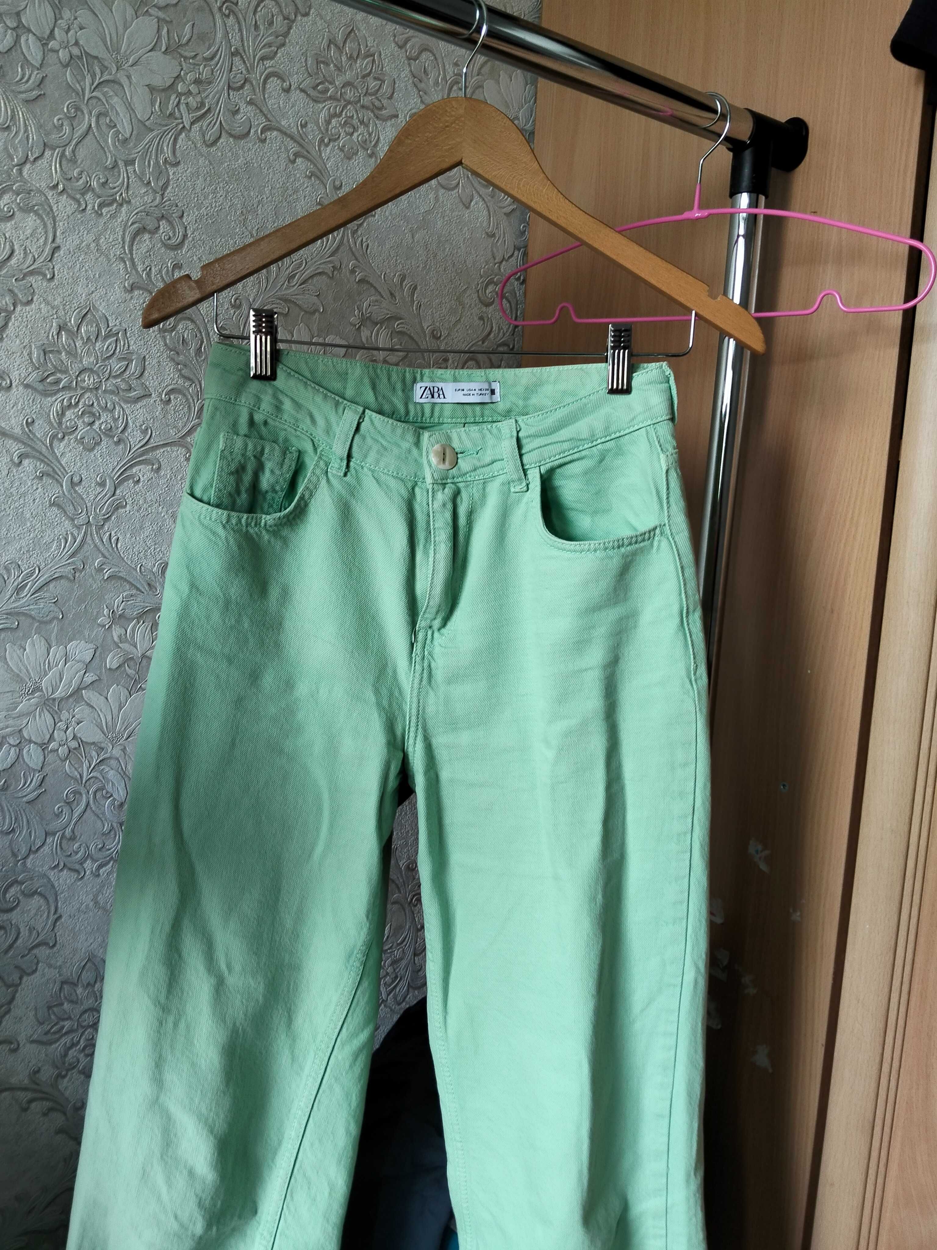 Зелена джинсовка ZARA
