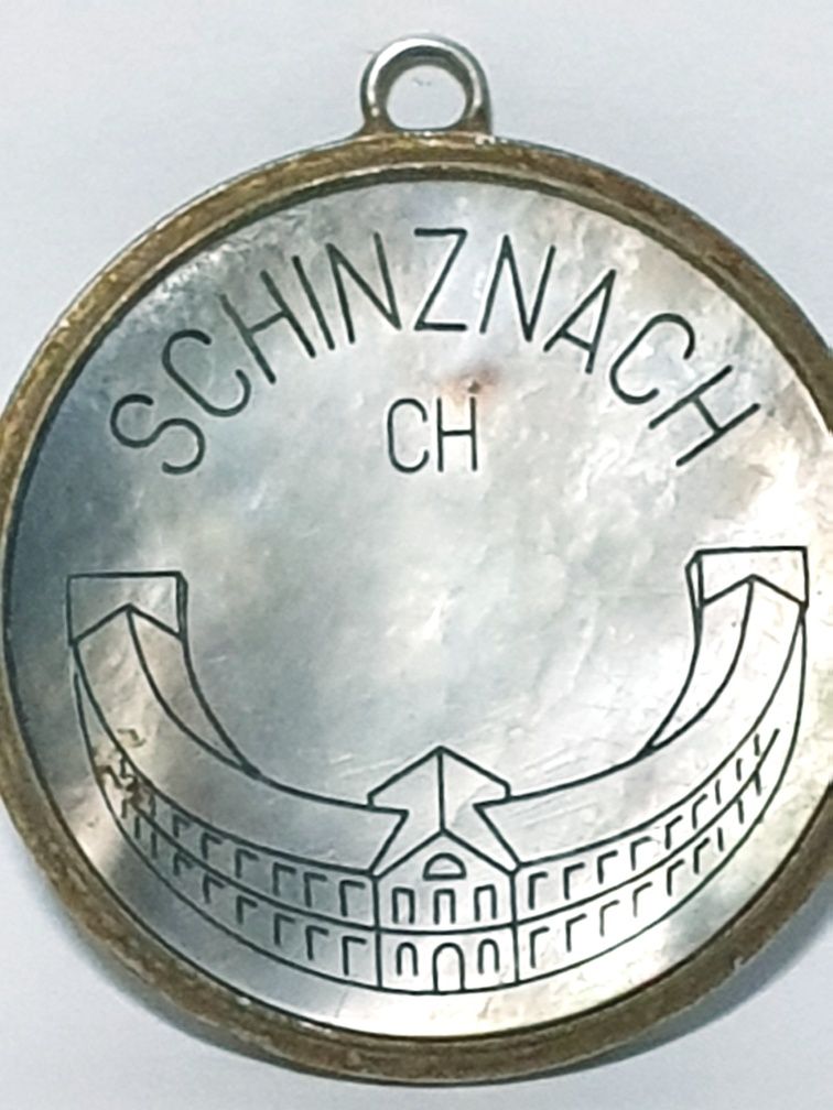Raro Token/pendente "Madeira 1982 Spiel ohne Grenzen" Madrepérola