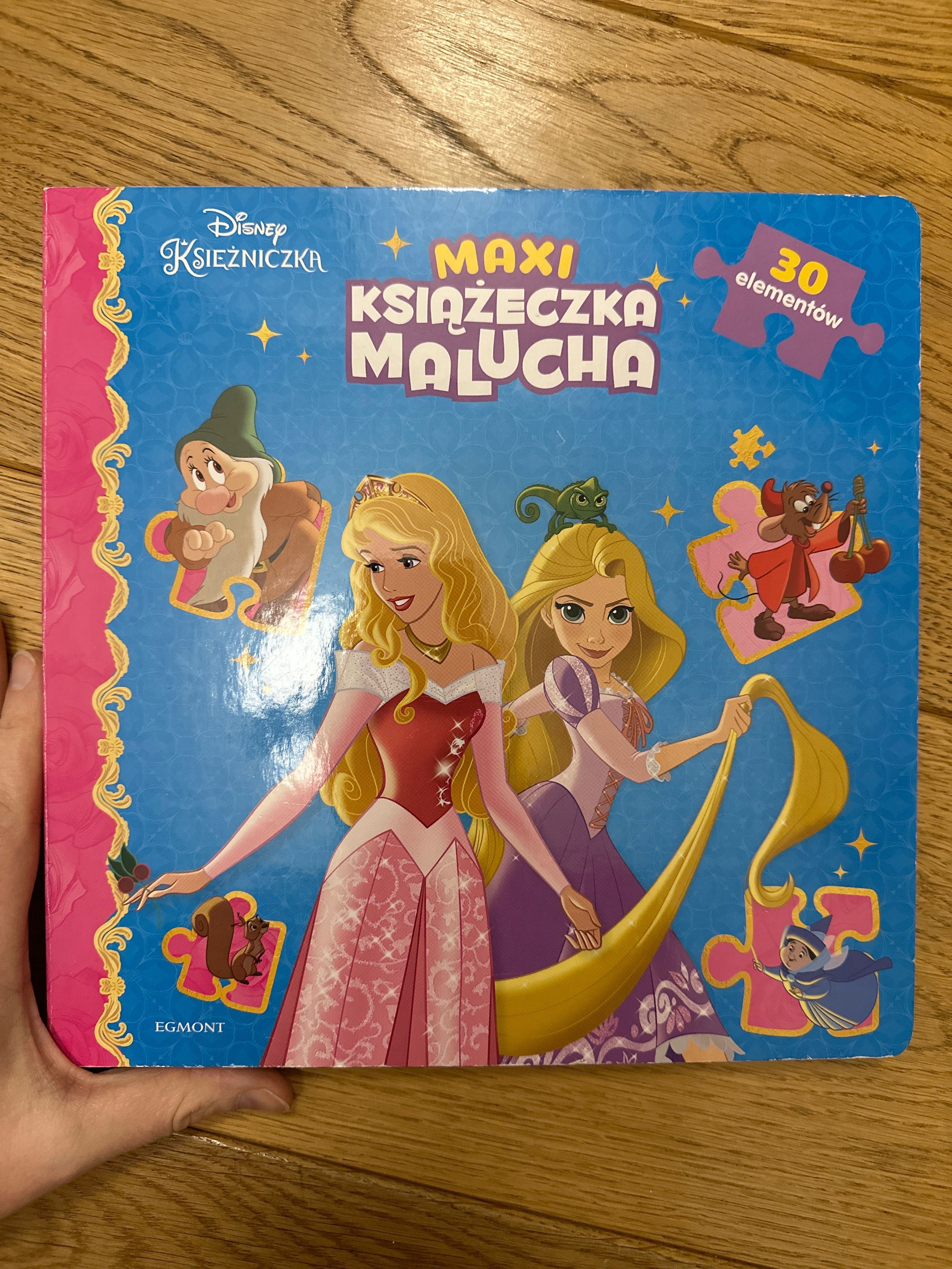 Egomont księżniczki Disneya Maxi puzzle W książeczce!