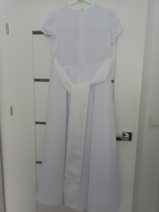 Sukienka alba komunijna plus narzutka i rękawiczki