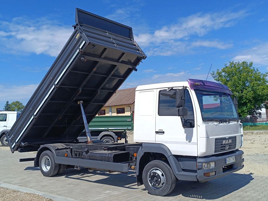 MAN LE 2000 8.180 8.210 7.150 10.180 12.220 12.240  Kiper Trzy stronny 5m/2.50m, Bardzo Dobry Stan