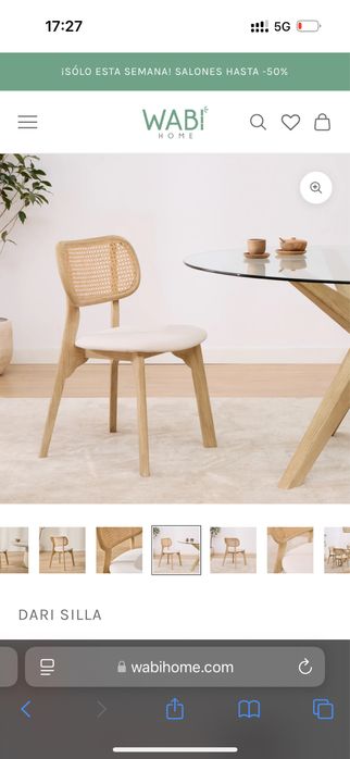 6 Cadeiras wabi patricamente novas