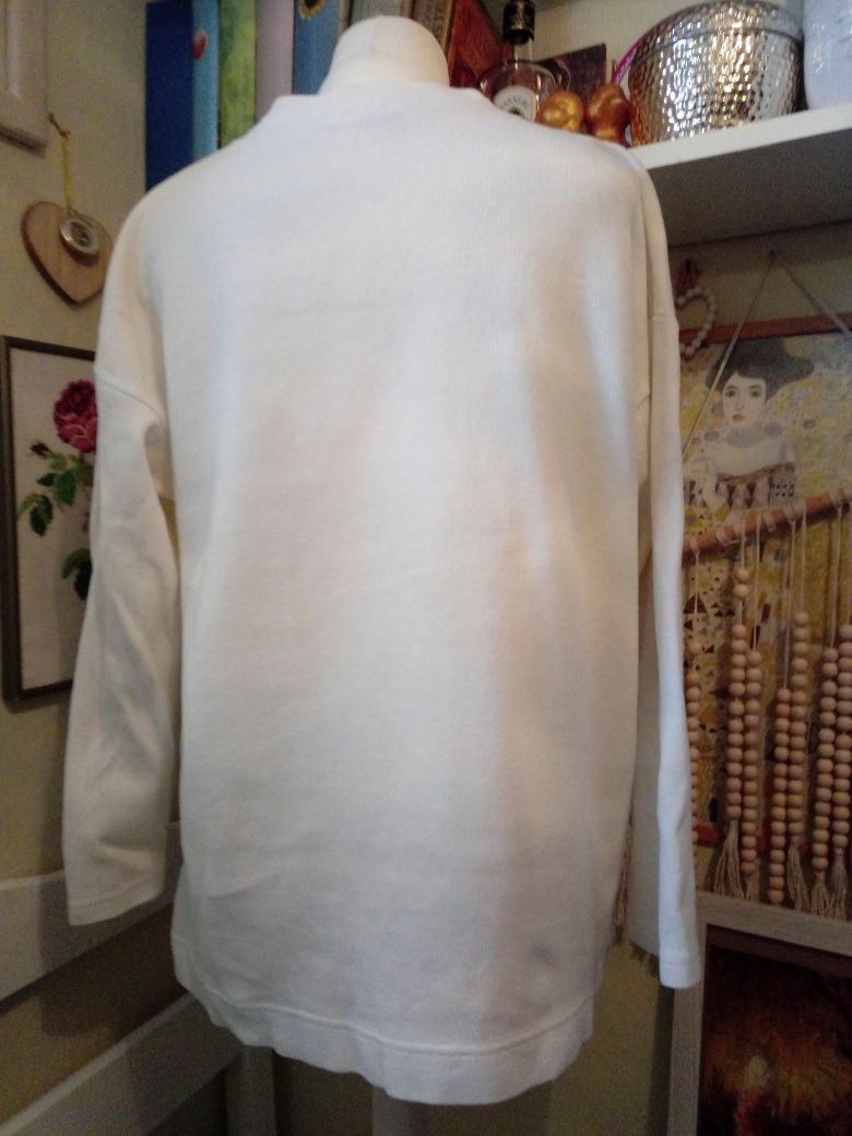 Biała bluzka z bawełny w rozmiarze XXXL