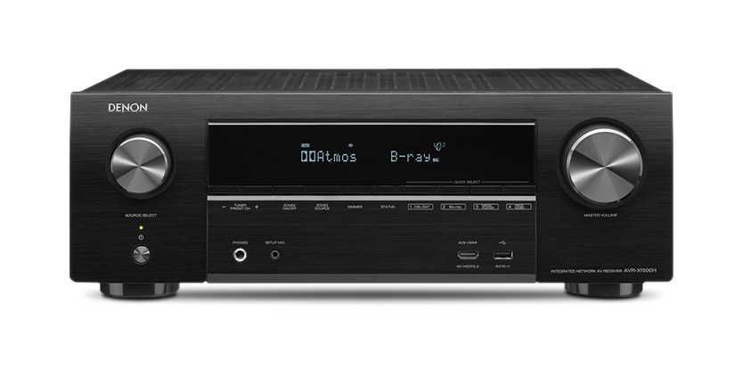 7.2 Denon Avr-X1500H Wi-Fi BT Heos Atmos Vision Alexa Hdr 4K60p ARC