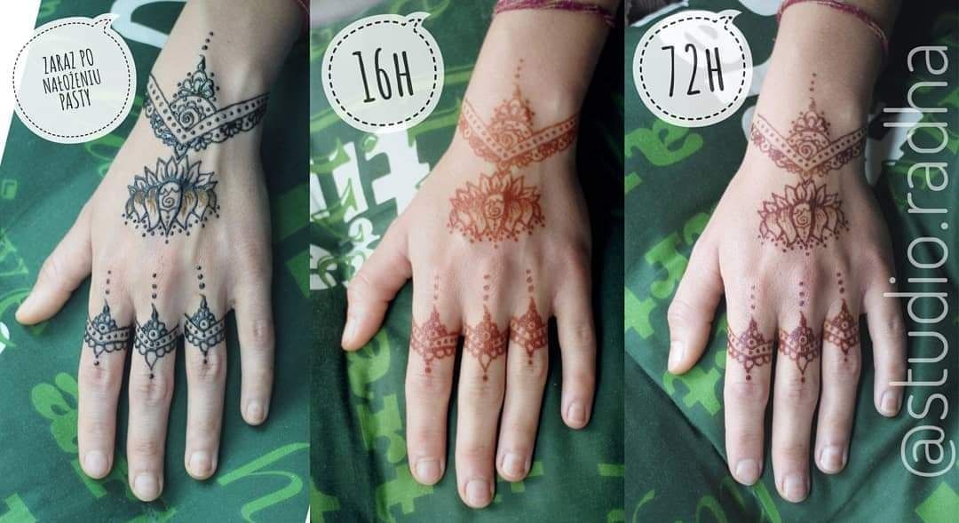 Mehendi-malowanie ciała 100% naturalną henną-tymczasowy tatuaż