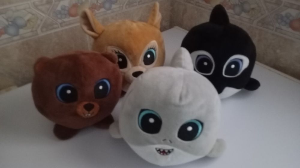 Conjunto de 4 peluches