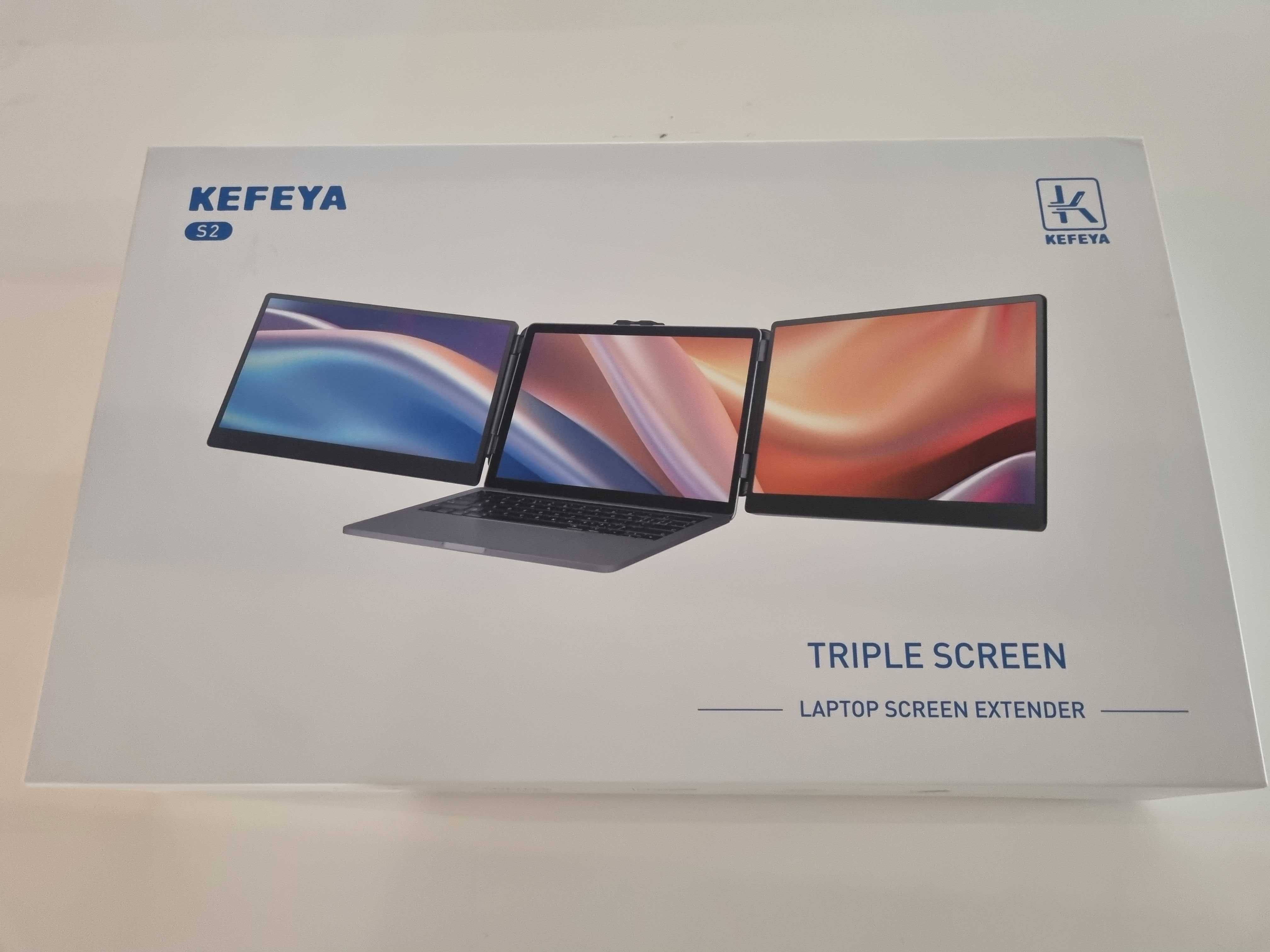 Extensor de Ecrã Portátil KEFEYA S2 – 2 monitores extra (14")