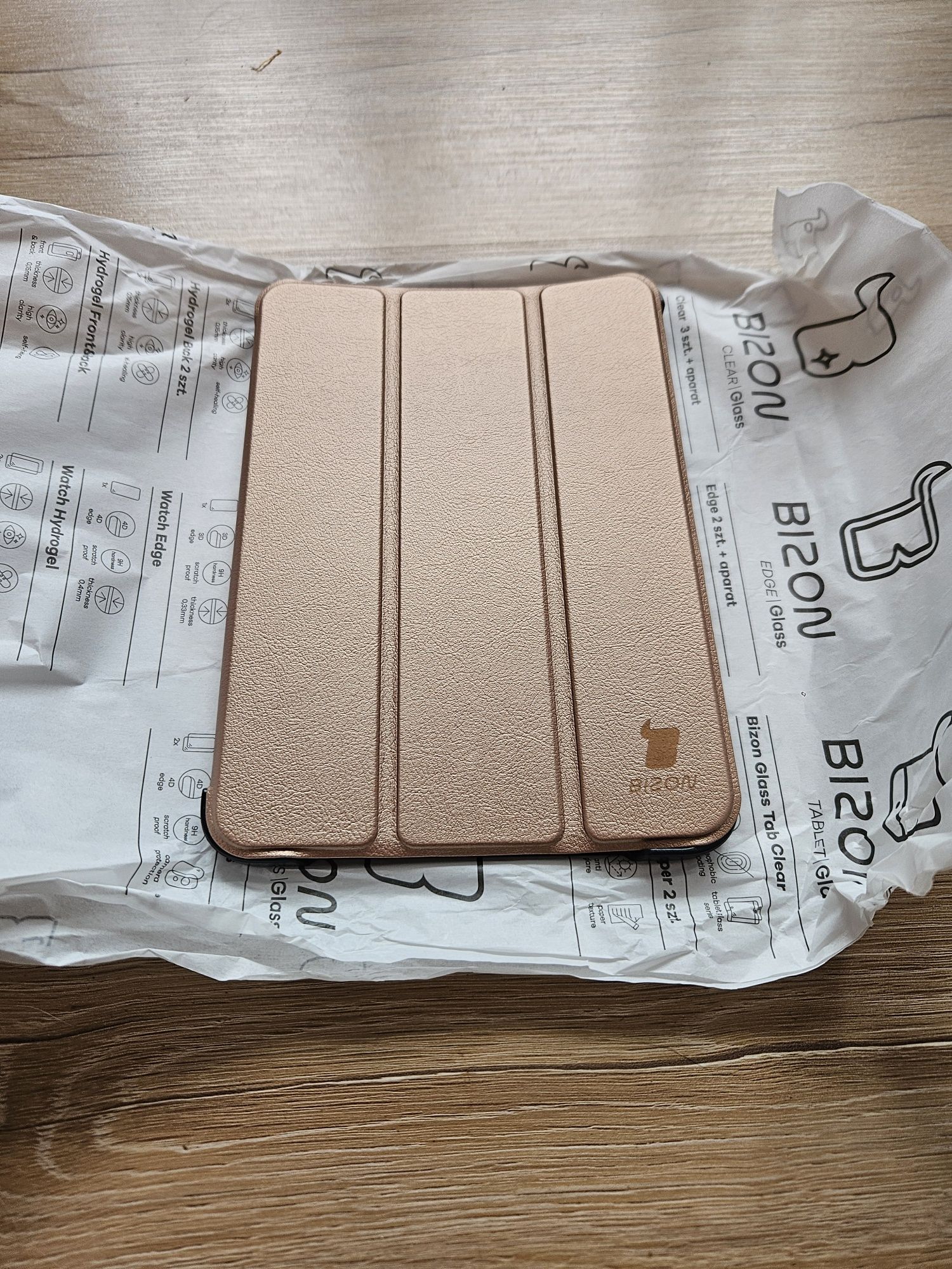 Golden rose etui tablet Bizon iPad Mini 6 2021