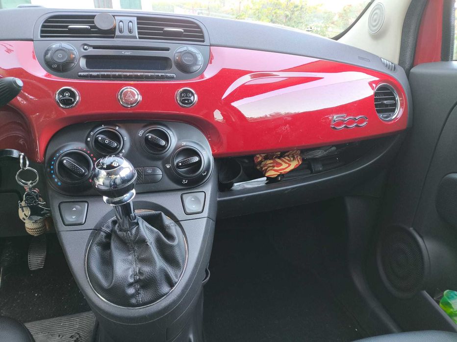 Fiat 500 1.2cv, vermelho
