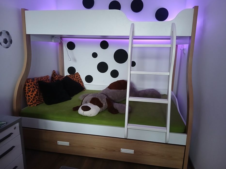 Łóżko piętrowe-3 oddzielne spania