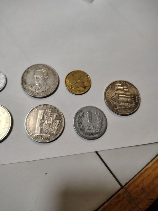 Zestaw monet z czasów PRL