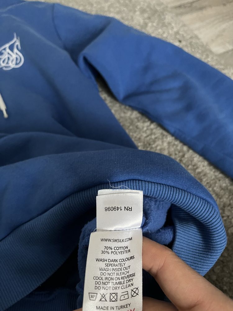 Bluza siksilk niebieska